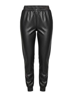 Love 8 Black Faux Leather Jogger Pants Elastic Waistband & Cuffs 3XL